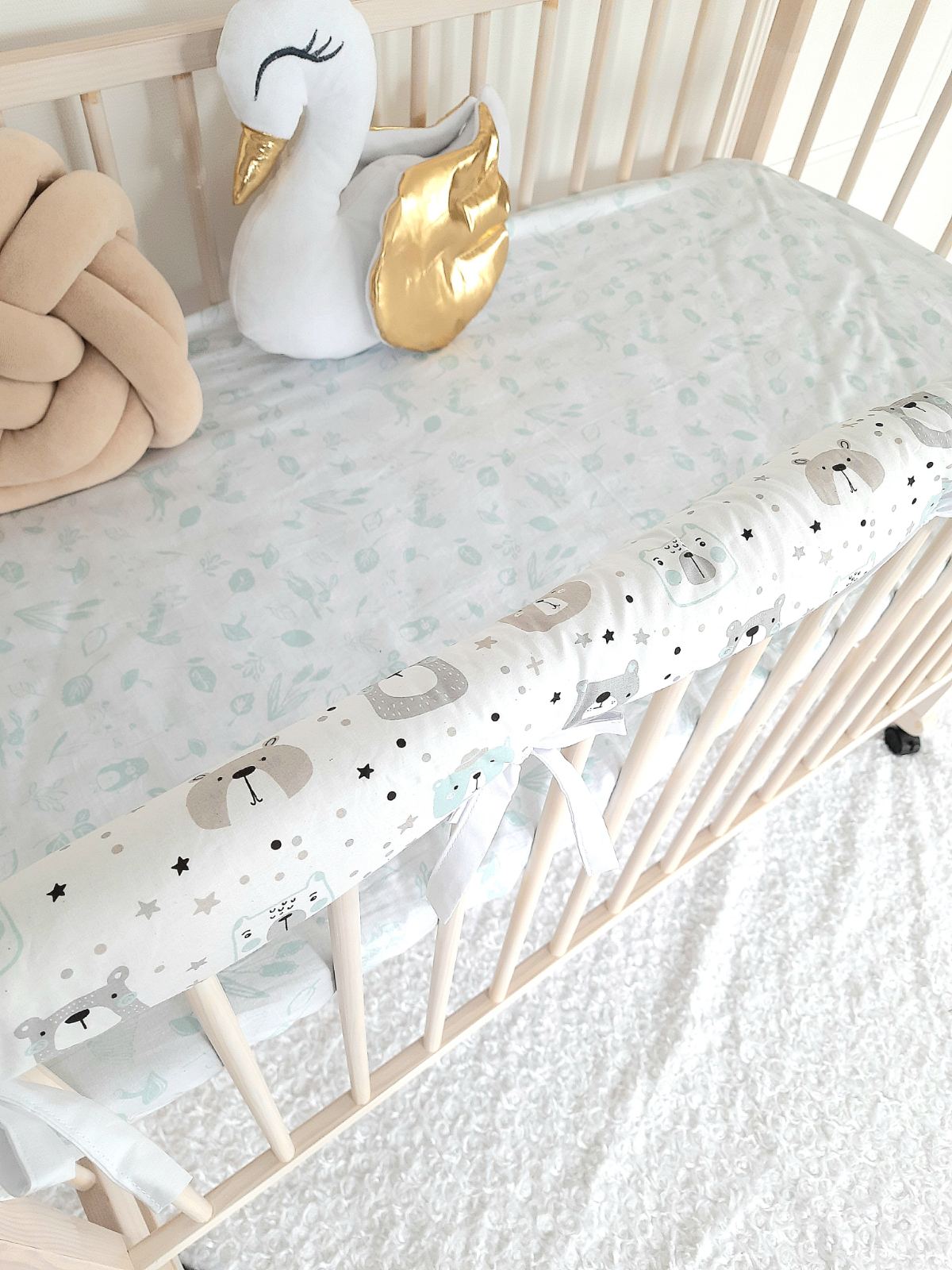 Cotton Rail Cover: Protect Your Baby's Crib in Style
