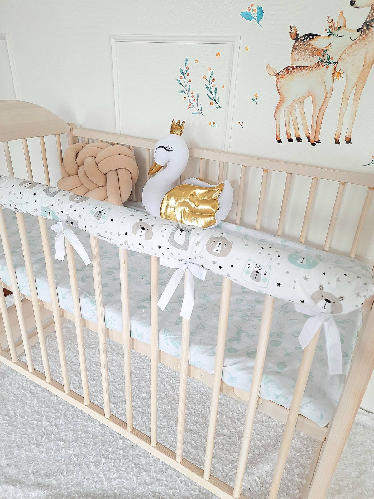 Cotton Rail Cover: Protect Your Baby's Crib in Style