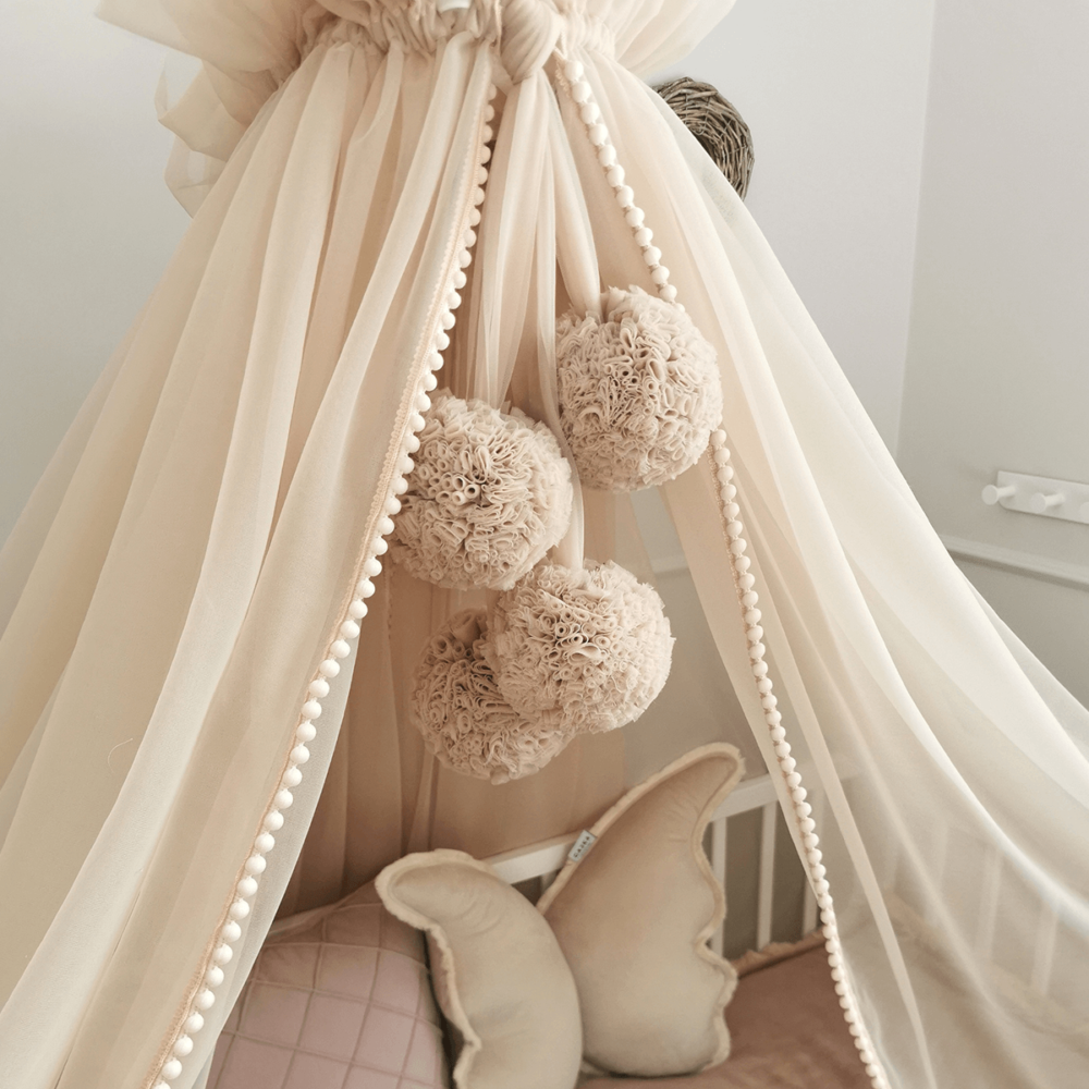 Allbright Kids Pom Pom Bed Canopy