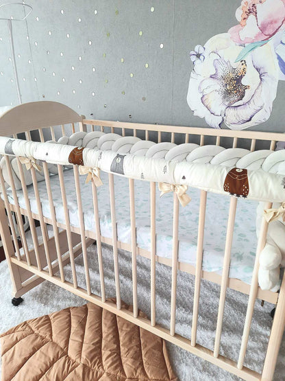 Cotton Rail Cover: Protect Your Baby's Crib in Style - Bears
