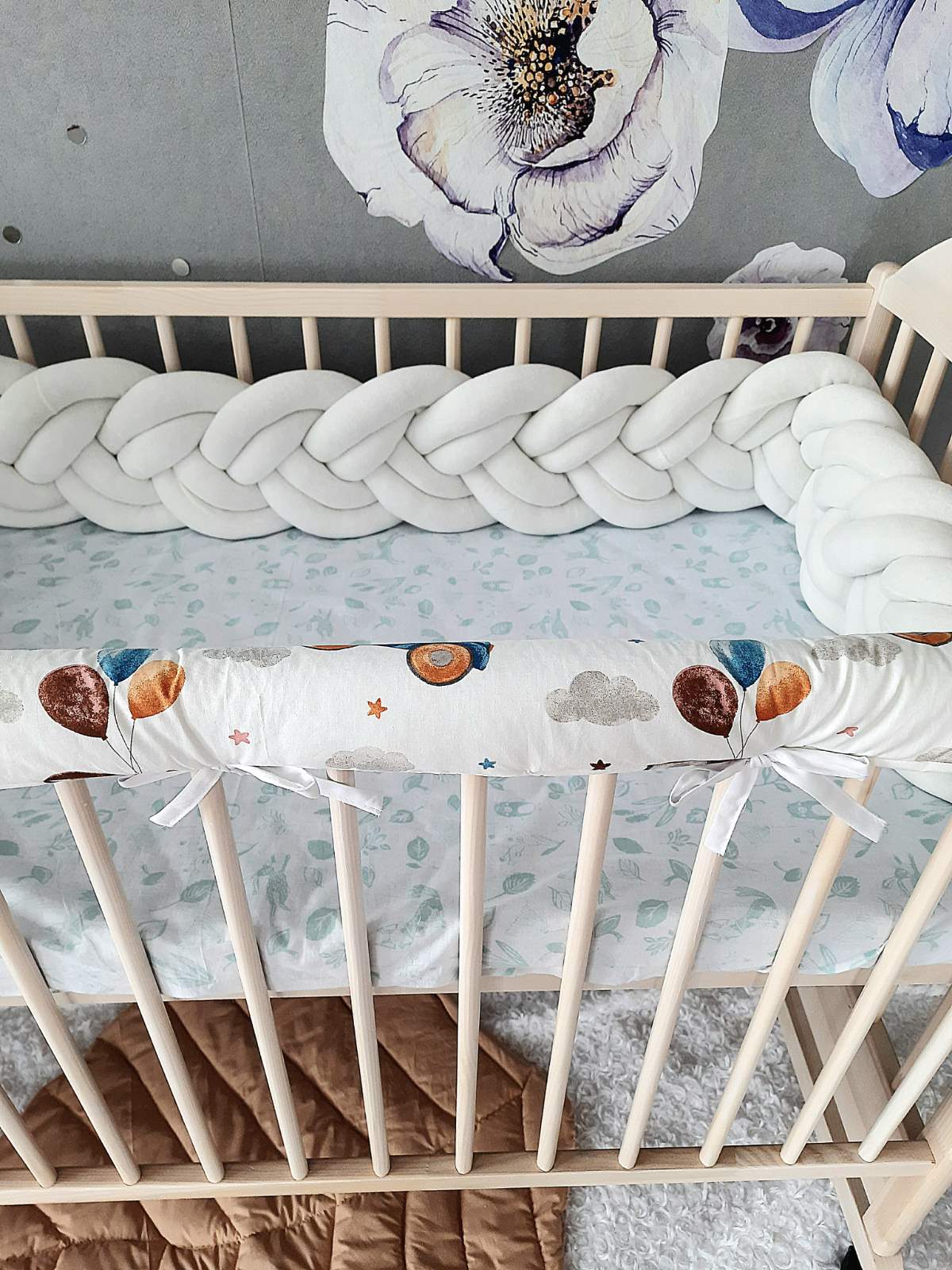 Cotton Rail Cover: Protect Your Baby's Crib in Style - Car print