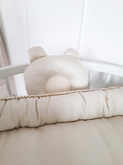 Baby Nest for Newborn. Cotton Babynest + Pillow