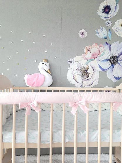 Cotton Rail Cover: Protect Your Baby's Crib in Style - Solid colors