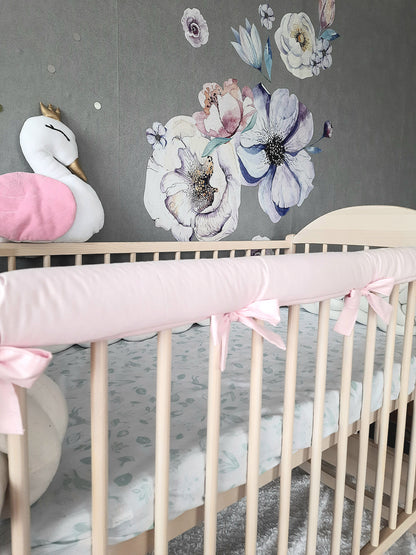 Cotton Rail Cover: Protect Your Baby's Crib in Style - Solid colors