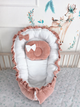 Baby Nest for Newborn. Velour BabyNest Rose