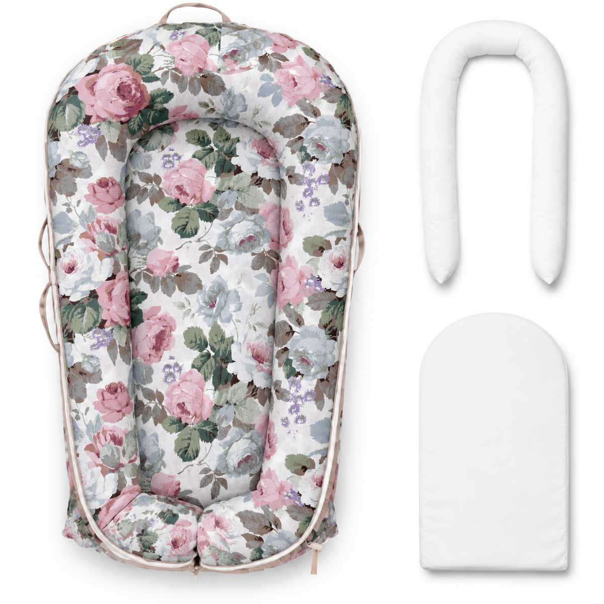 DockATot Cover&Replacement Parts (Pad+Tube) Vintage Bloom