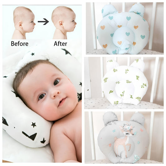 Orthopedic Infant Pillow with Plush Minky (Style 1-8)