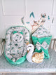 Baby Nest for Newborn. Cotton BabyNest + Blanket + Moses Basket Fitted Sheet