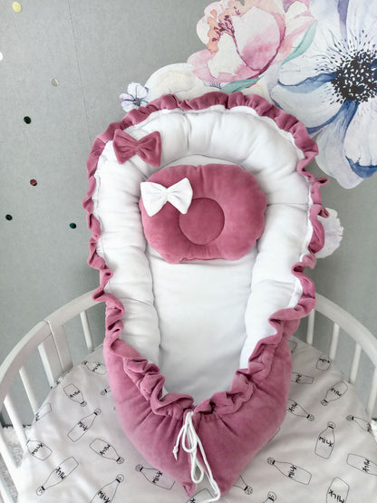 Baby Nest for Newborn. Velour BabyNest