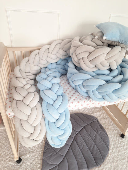 Crib Braided Bumper Set 