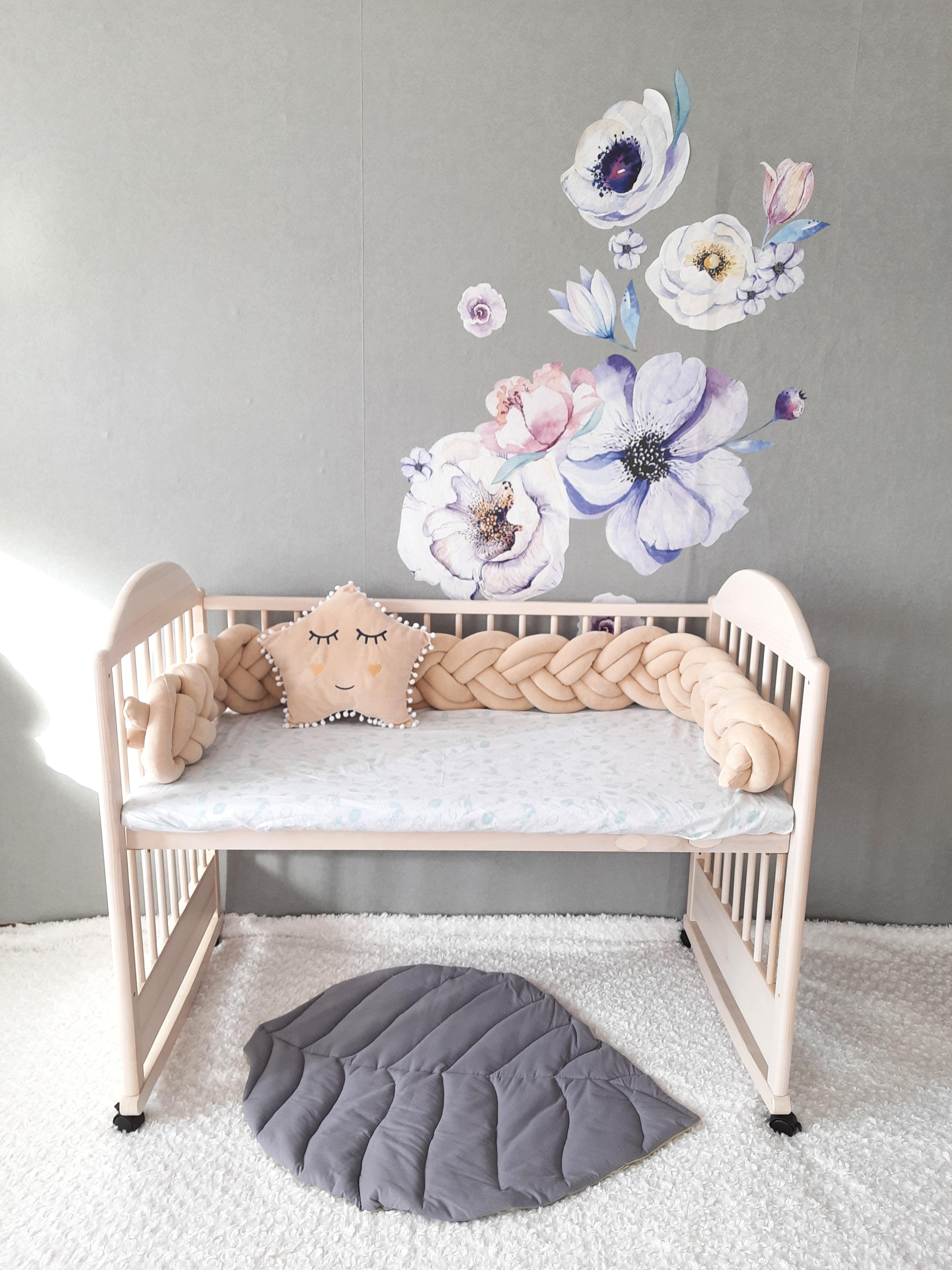 Double braided on sale crib bumper