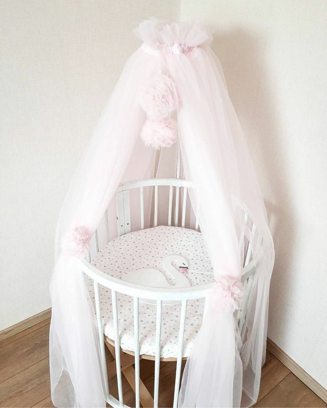 Bed tulle canopy for nursery. Play room canopy. Princess baldachin.