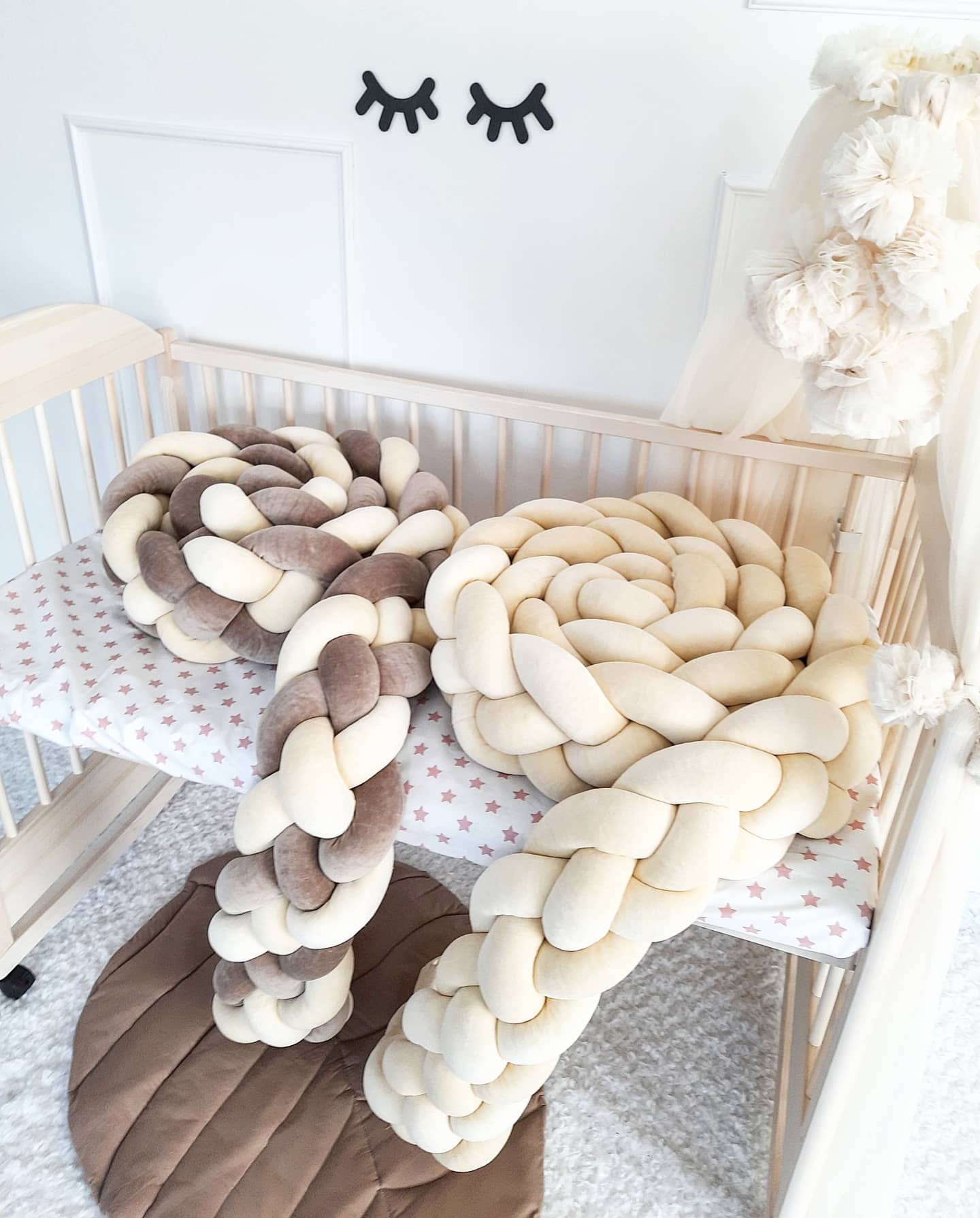 Braided shop crib bumper