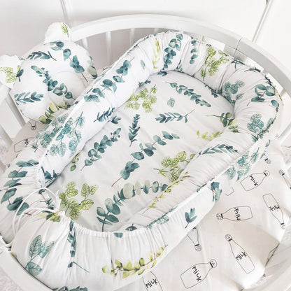 Blue Flower Print Baby Nest